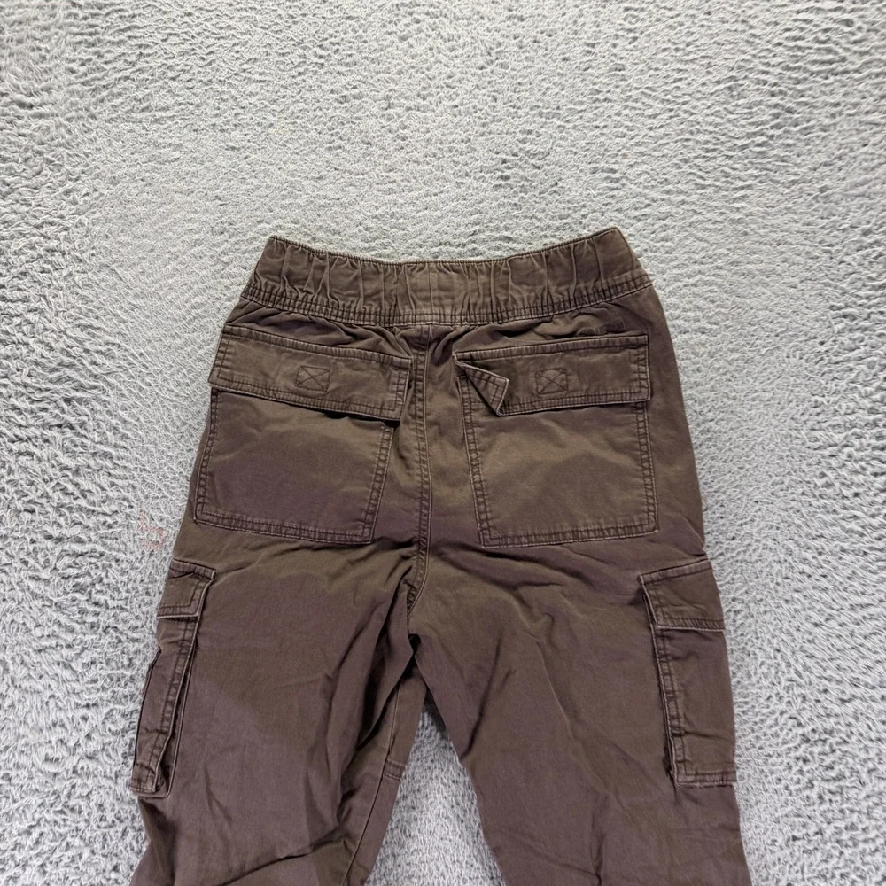Hollister Epic Flex Pant Mens XS Brown Cotton Cargo Straight Slim Fit Workwear